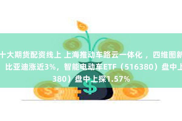 十大期货配资线上 上海推动车路云一体化 ，四维图新一字涨停，比亚迪涨近3%，智能电动车ETF（516380）盘中上探1.57%