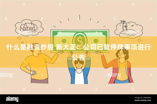 什么是融资炒股 新大正：公司已就停牌事项进行公告
